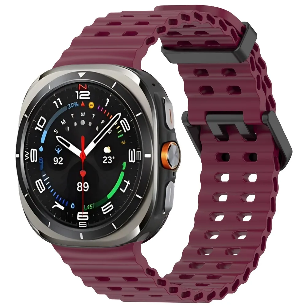 Ocean Silicone Band for Samsung Galaxy Watch Ultra 2 47mm Original Breathable Wristband Correa for Galaxy Watch Ultra 47mm Strap
