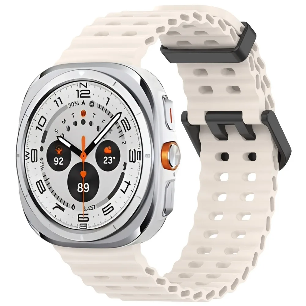 Ocean Silicone Band for Samsung Galaxy Watch Ultra 2 47mm Original Breathable Wristband Correa for Galaxy Watch Ultra 47mm Strap