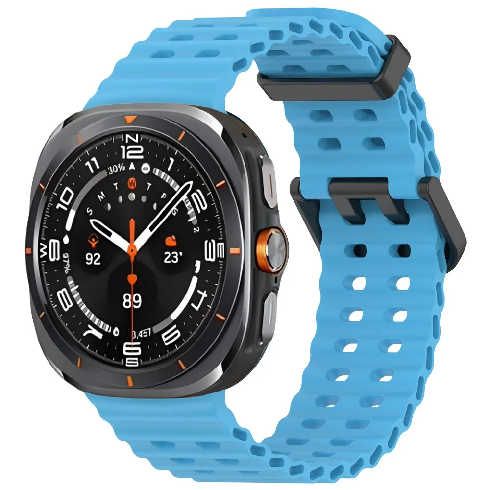 Ocean Silicone Band for Samsung Galaxy Watch Ultra 2 47mm Original Breathable Wristband Correa for Galaxy Watch Ultra 47mm Strap