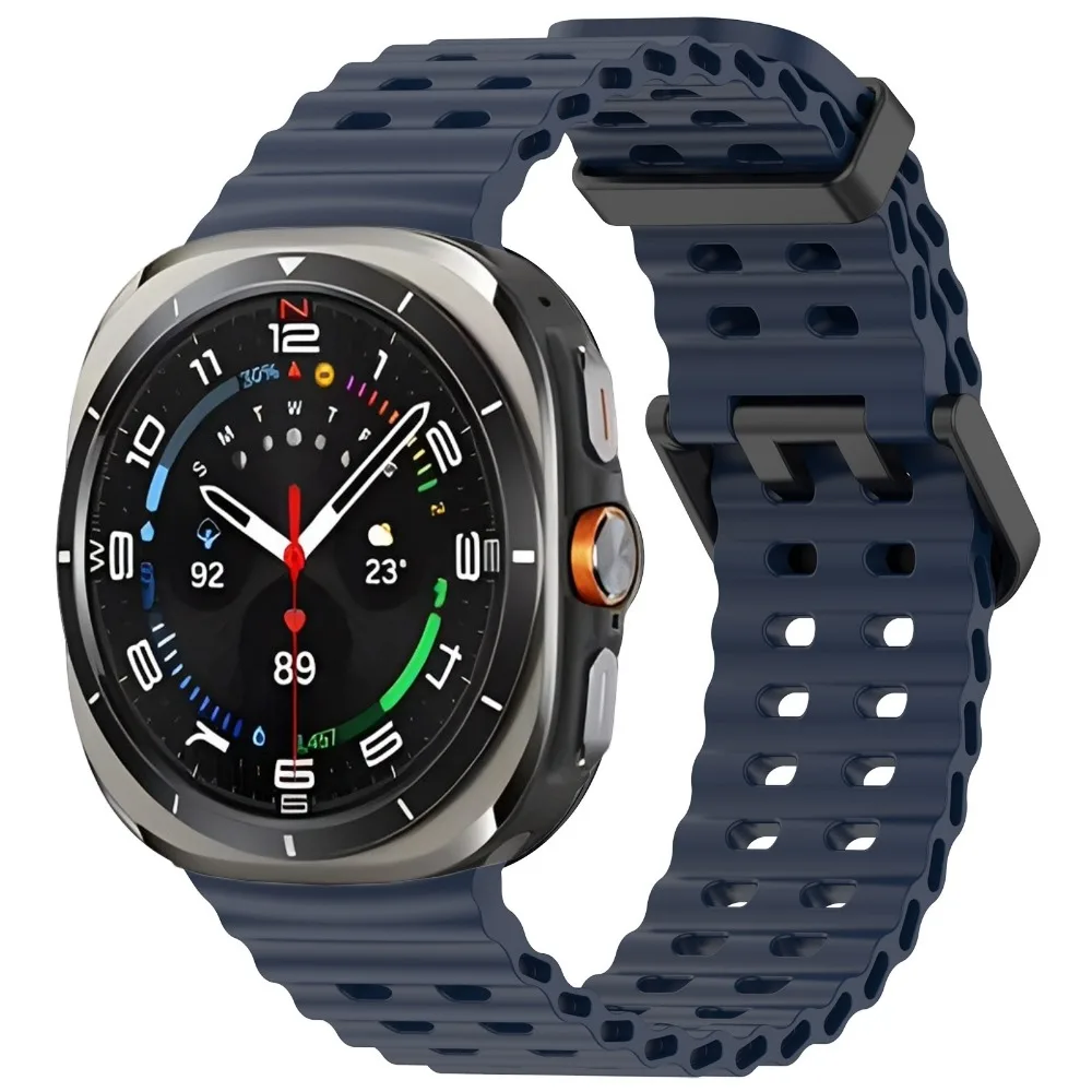 Ocean Silicone Band for Samsung Galaxy Watch Ultra 2 47mm Original Breathable Wristband Correa for Galaxy Watch Ultra 47mm Strap