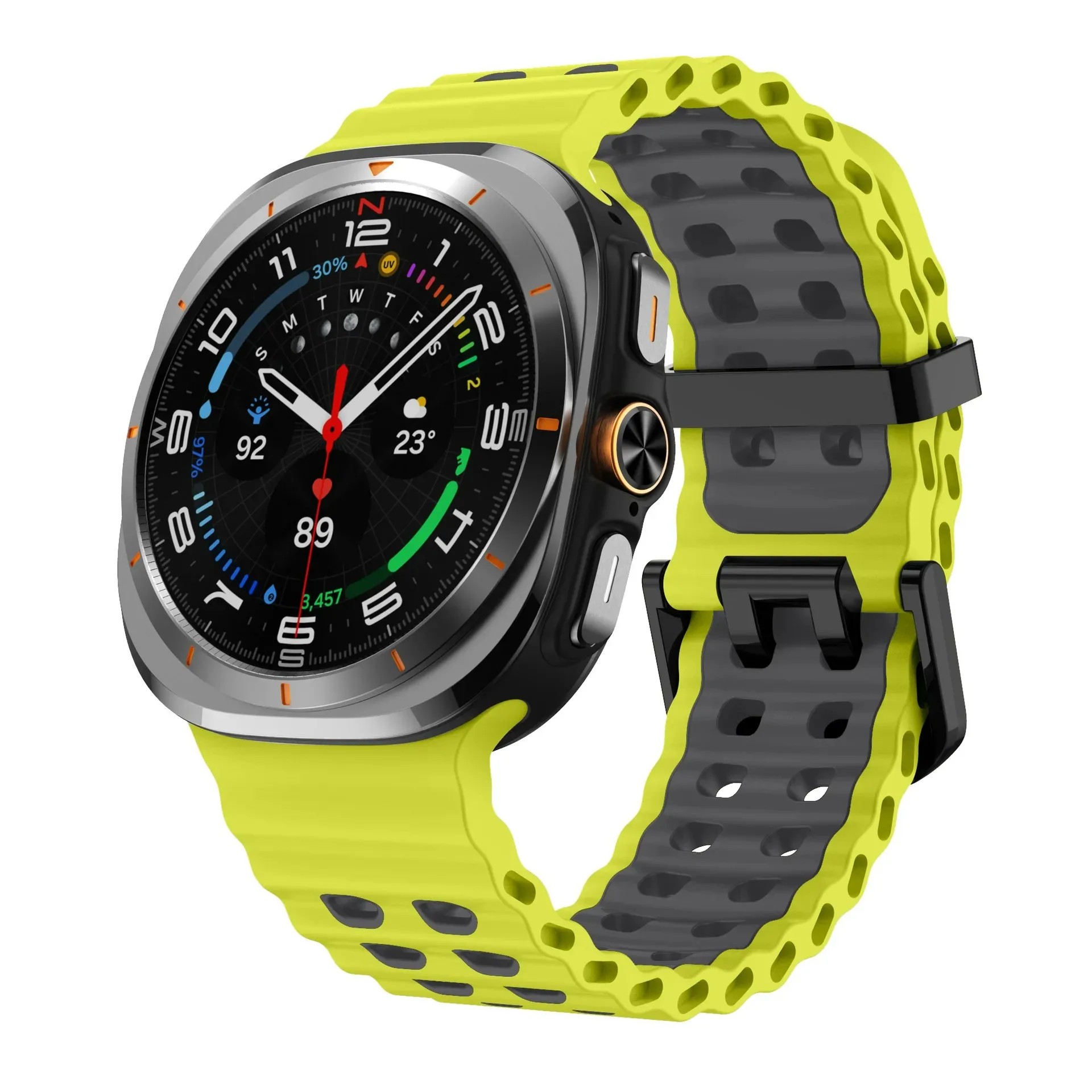 Ocean Silicone Band for Samsung Galaxy Watch Ultra 2 47mm Original Breathable Wristband Correa for Galaxy Watch Ultra 47mm Strap