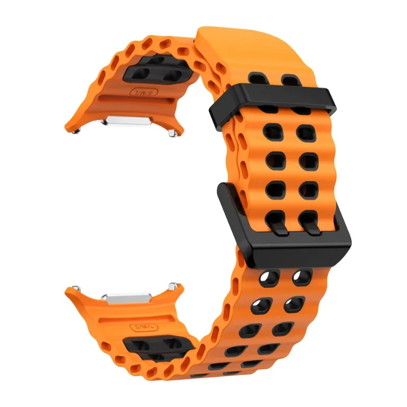 Ocean Silicone Band for Samsung Galaxy Watch Ultra 2 47mm Original Breathable Wristband Correa for Galaxy Watch Ultra 47mm Strap