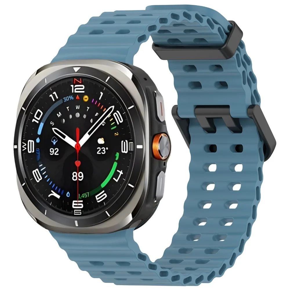 Ocean Silicone Band for Samsung Galaxy Watch Ultra 2 47mm Original Breathable Wristband Correa for Galaxy Watch Ultra 47mm Strap