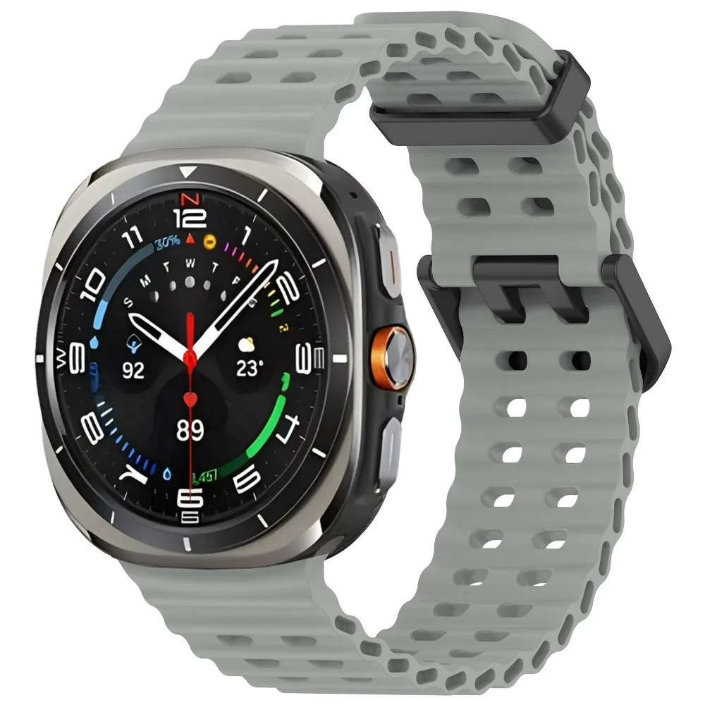 Ocean Silicone Band for Samsung Galaxy Watch Ultra 2 47mm Original Breathable Wristband Correa for Galaxy Watch Ultra 47mm Strap