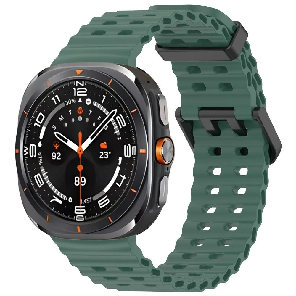 Ocean Silicone Band for Samsung Galaxy Watch Ultra 2 47mm Original Breathable Wristband Correa for Galaxy Watch Ultra 47mm Strap