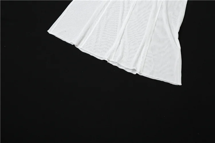 Nibber Elegant Maxi Mesh Dress Women Fashion Sexy See-through Lady Long Dresses Girls Robe Party High Robe Streetwear New 2023