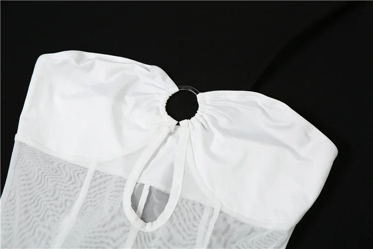 Nibber Elegant Maxi Mesh Dress Women Fashion Sexy See-through Lady Long Dresses Girls Robe Party High Robe Streetwear New 2023