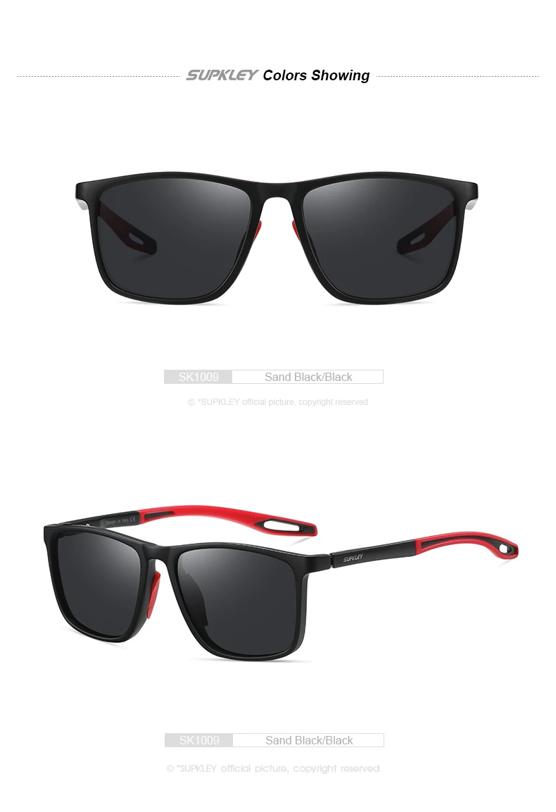 SUPKLEY Sports Sunglasses for Men Women Comfortable Light Weight Polarized Sun Glasses UV400 Eyewear Accessory Best Gift Choice
