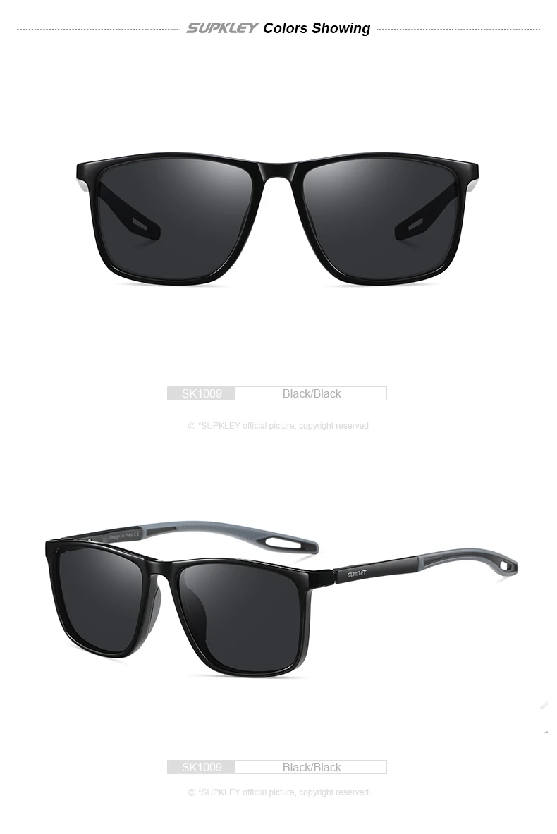 SUPKLEY Sports Sunglasses for Men Women Comfortable Light Weight Polarized Sun Glasses UV400 Eyewear Accessory Best Gift Choice