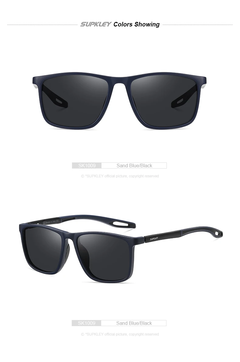 SUPKLEY Sports Sunglasses for Men Women Comfortable Light Weight Polarized Sun Glasses UV400 Eyewear Accessory Best Gift Choice