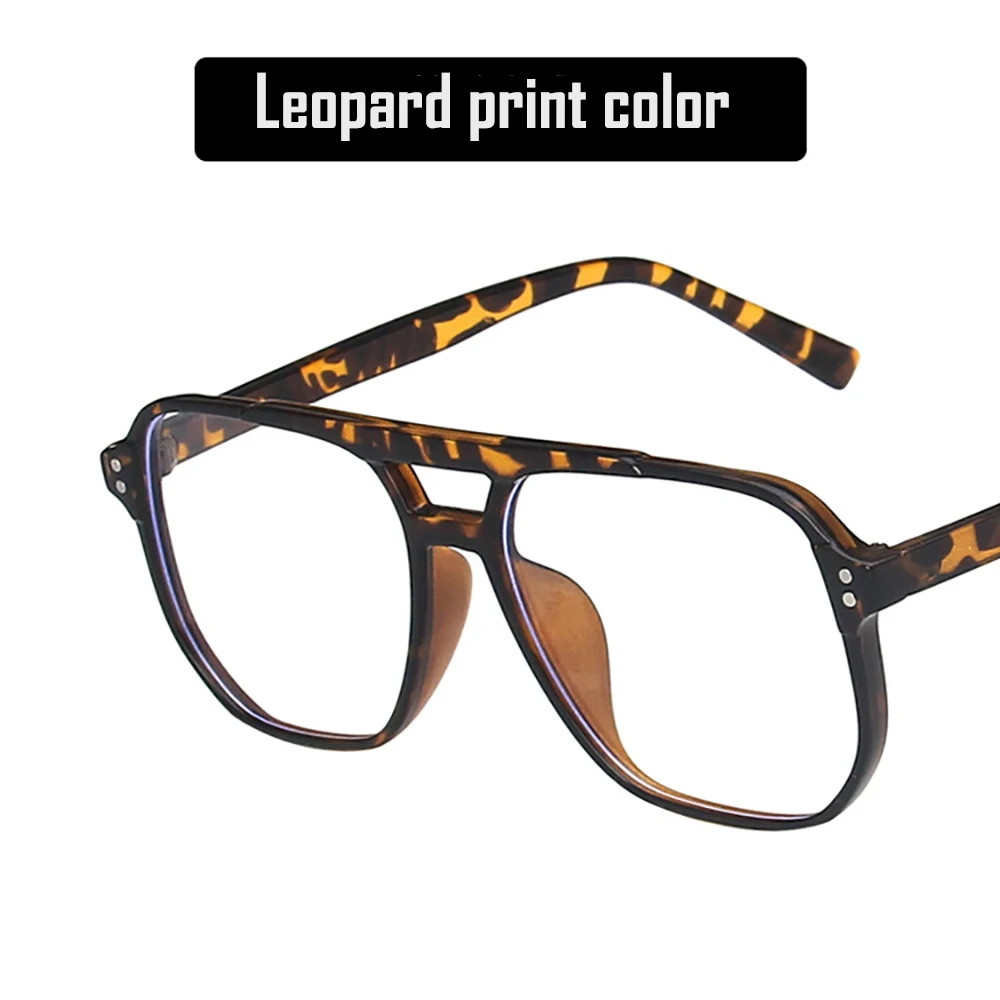 KLASSNUM 2026 Fashion Anti-blue Light Glasses Men Women Transparent Computer Glasses Large Frame Retro Eyeglass Square Eyeglasse