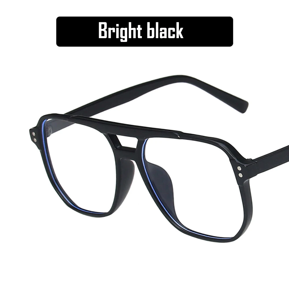 KLASSNUM 2026 Fashion Anti-blue Light Glasses Men Women Transparent Computer Glasses Large Frame Retro Eyeglass Square Eyeglasse