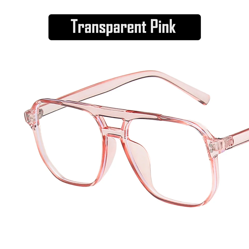 KLASSNUM 2026 Fashion Anti-blue Light Glasses Men Women Transparent Computer Glasses Large Frame Retro Eyeglass Square Eyeglasse