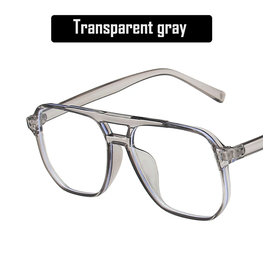 KLASSNUM 2026 Fashion Anti-blue Light Glasses Men Women Transparent Computer Glasses Large Frame Retro Eyeglass Square Eyeglasse