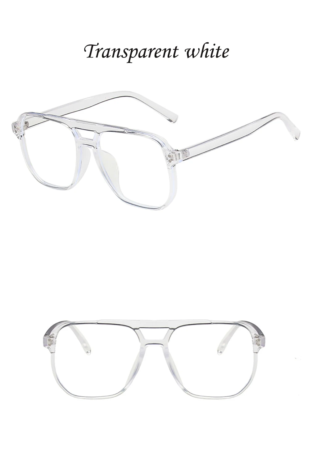 KLASSNUM 2026 Fashion Anti-blue Light Glasses Men Women Transparent Computer Glasses Large Frame Retro Eyeglass Square Eyeglasse
