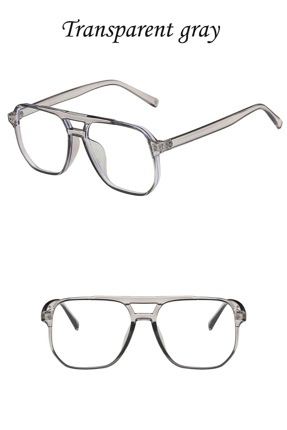 KLASSNUM 2026 Fashion Anti-blue Light Glasses Men Women Transparent Computer Glasses Large Frame Retro Eyeglass Square Eyeglasse