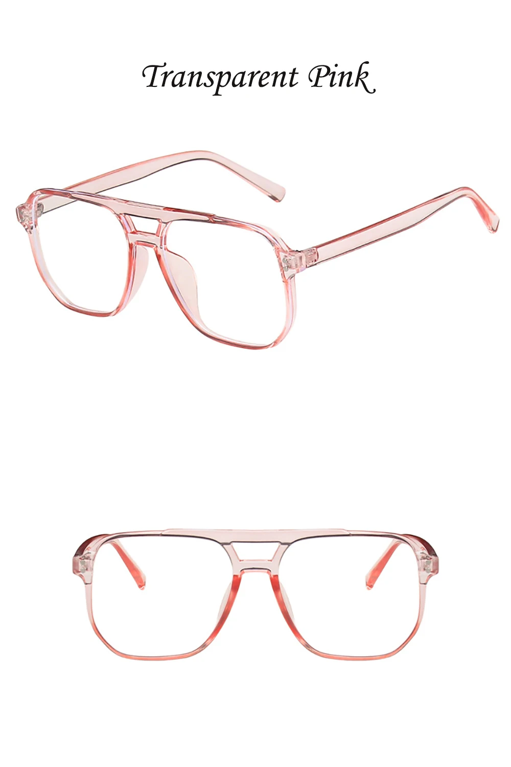 KLASSNUM 2026 Fashion Anti-blue Light Glasses Men Women Transparent Computer Glasses Large Frame Retro Eyeglass Square Eyeglasse