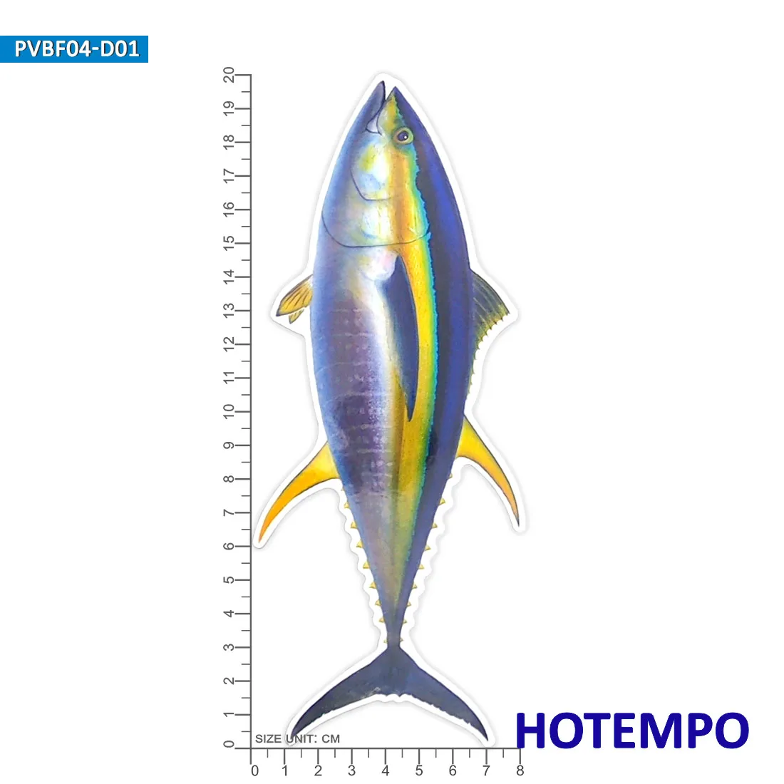 Big Sea Fish Stickers Laser Glossy Style Marine Life Go Fishing Outdoor for Fisherman Boat Laptop Luggage Car Waterproof Sticker