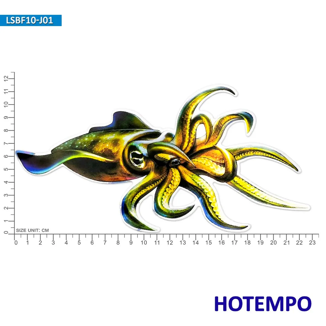 Big Sea Fish Stickers Laser Glossy Style Marine Life Go Fishing Outdoor for Fisherman Boat Laptop Luggage Car Waterproof Sticker
