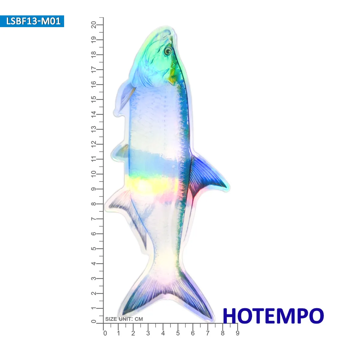 Big Sea Fish Stickers Laser Glossy Style Marine Life Go Fishing Outdoor for Fisherman Boat Laptop Luggage Car Waterproof Sticker