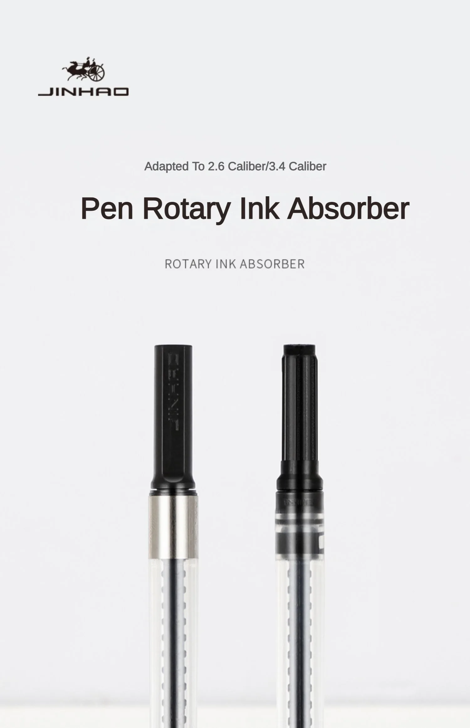 5/3/1PCS JINHAO Ink Converters for Fountain Pen Screw Type 3.4mm/2.6mm Caliber Ink Absorption School Office Supplies Stationery