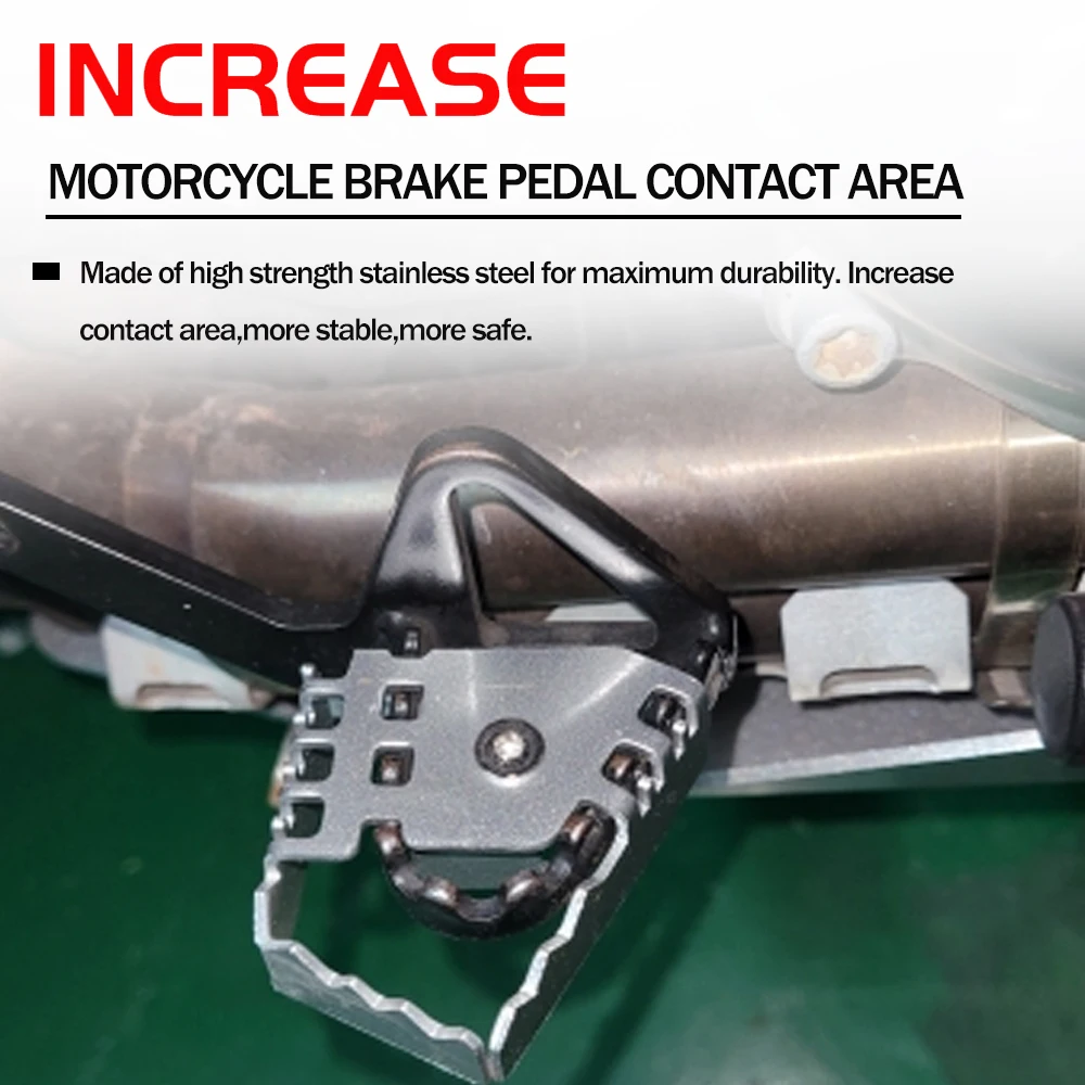 For BMW R1200GS R1250GS R1150GS F650 F800 F700 GS Motorcycle Rear Foot Brake Pedal Lever Enlarge Extension Footrest Pad Extender