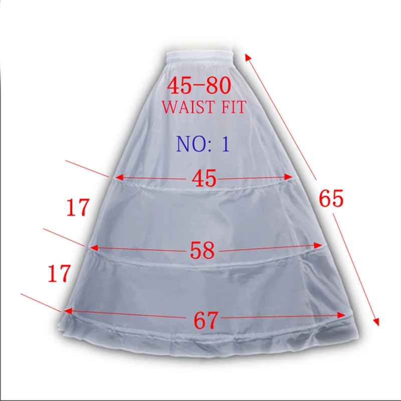 White Children Kids Petticoat A-Line 3 Hoops One Layer Flower Girls Crinoline Lace Trim Flower Girl Dress Underskirt