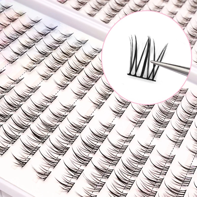 Hot Sales DIY Makeup 384 PCS Lash Clusters Eyelash Book 32 Rows False Eyelashes Extension For Beauty