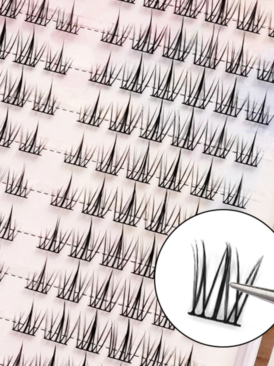 Hot Sales DIY Makeup 384 PCS Lash Clusters Eyelash Book 32 Rows False Eyelashes Extension For Beauty