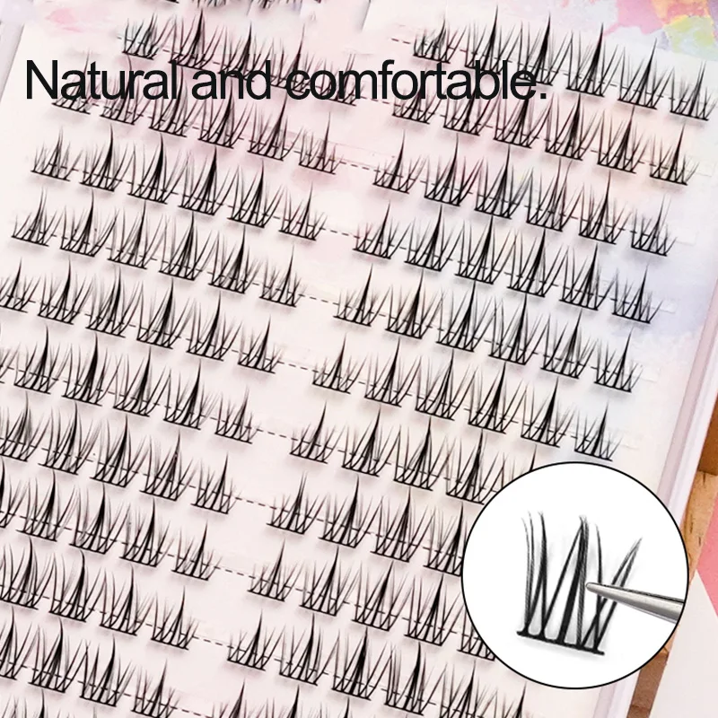 Hot Sales DIY Makeup 384 PCS Lash Clusters Eyelash Book 32 Rows False Eyelashes Extension For Beauty