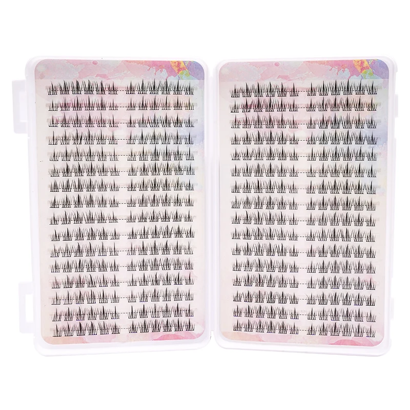 Hot Sales DIY Makeup 384 PCS Lash Clusters Eyelash Book 32 Rows False Eyelashes Extension For Beauty