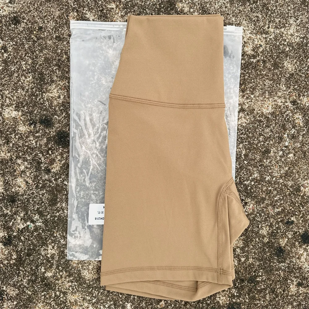 Solid Color High Waist Yoga Short Leg Cycling Women Fitness Sports Short Comprehensive Training Jog Squat Proof Internal Pocket