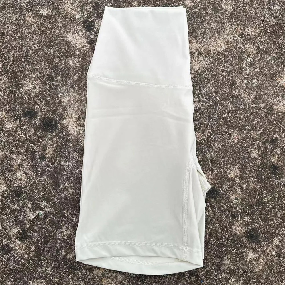 Solid Color High Waist Yoga Short Leg Cycling Women Fitness Sports Short Comprehensive Training Jog Squat Proof Internal Pocket
