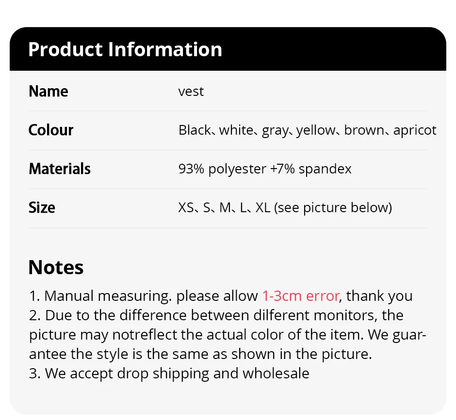 6/3/1 Piece Ladies Bottoming Solid Color Fashion Threaded Vest Casual Joker Sports Girl Mixed Color Combination Coat Parent-chil