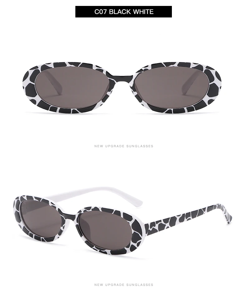 Small Oval Sunglasses Women Vintage Brand Designer Retro Black Sun Glasses Classic Shades Female Oculos De Sol Feminino UV400