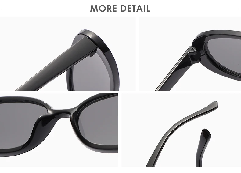 Small Oval Sunglasses Women Vintage Brand Designer Retro Black Sun Glasses Classic Shades Female Oculos De Sol Feminino UV400