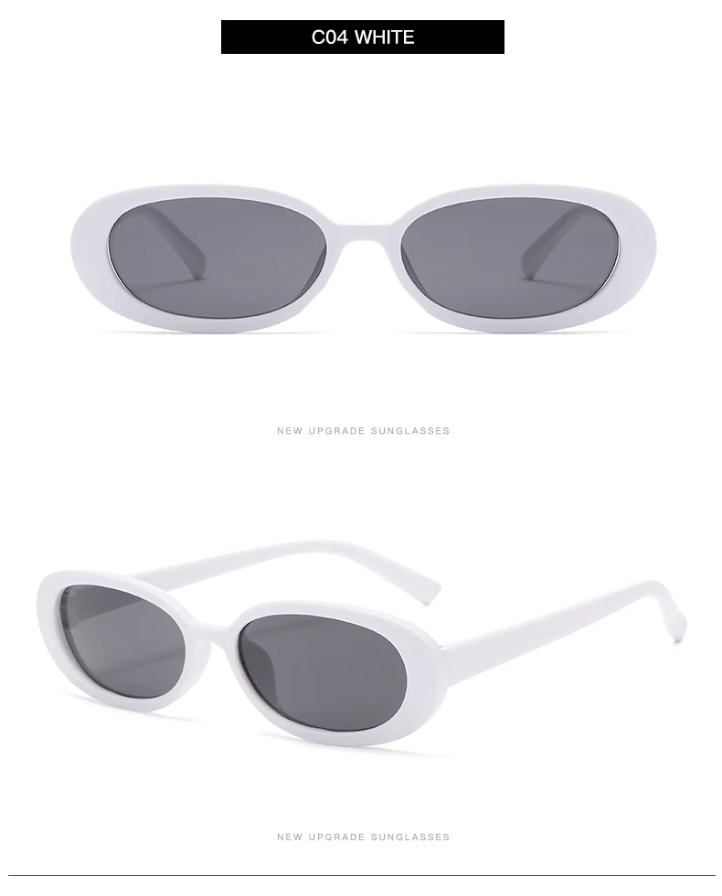 Small Oval Sunglasses Women Vintage Brand Designer Retro Black Sun Glasses Classic Shades Female Oculos De Sol Feminino UV400