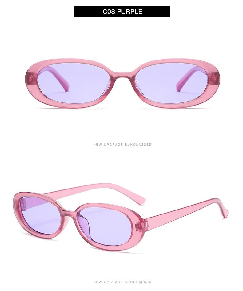 Small Oval Sunglasses Women Vintage Brand Designer Retro Black Sun Glasses Classic Shades Female Oculos De Sol Feminino UV400