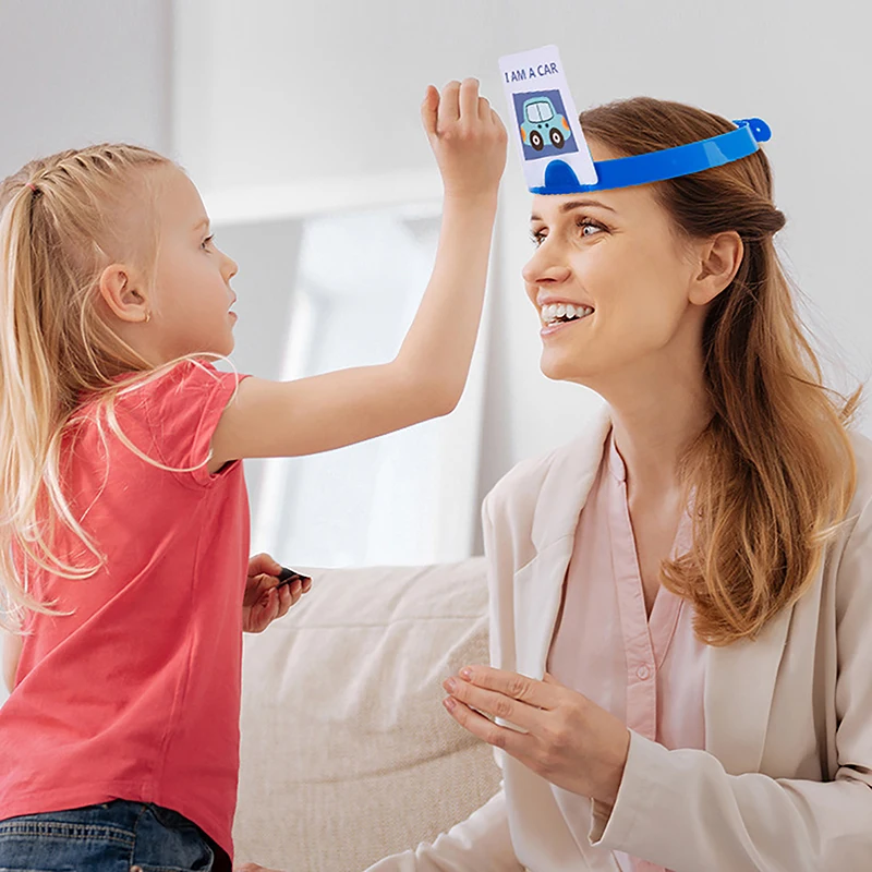 1pc Headband Game Fun Guessing Game Who Am I? Quick Question Game Family Party Board Games Educational Toy for Kids