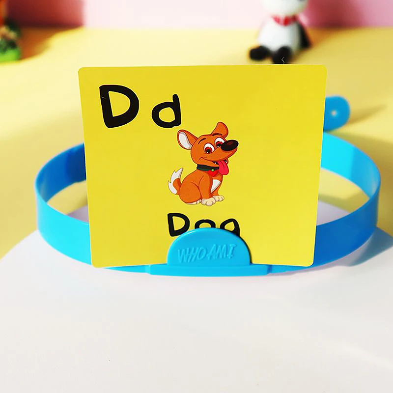 1pc Headband Game Fun Guessing Game Who Am I? Quick Question Game Family Party Board Games Educational Toy for Kids