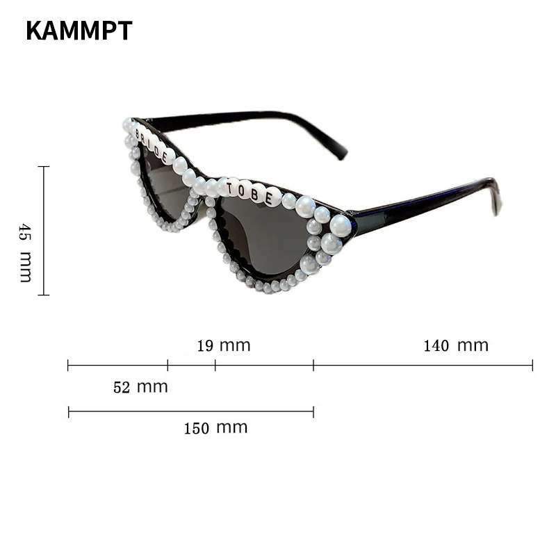 KAMMPT Bride to Be Letters Decor Shades Candy Color Bridal Shower Gift Glasses Wedding Party Present Props Frame for Women