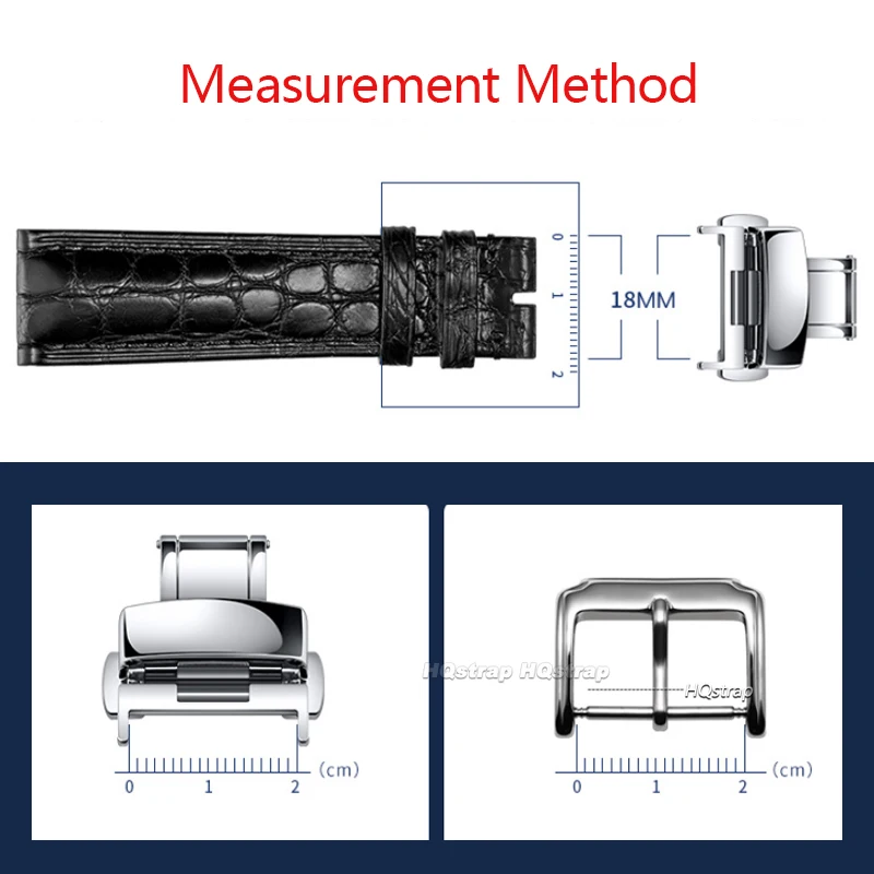 16 18 20 22mm Watch Band Metal Buckle Strap Solid Square Button Stainless Steel Matte Polished Clasp Silver Black Watch Buckles