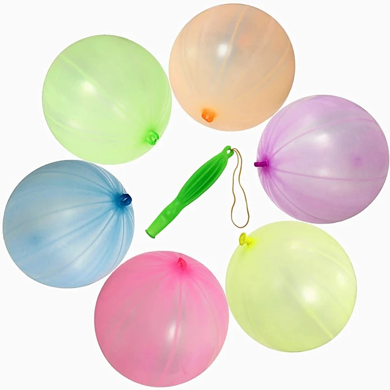 5/10pcs Large Punch Balloons Party Favors Kids Big Punching Ball Latex Bounce Balloon with Rubber Band Outdoor Toy Birthday Gift