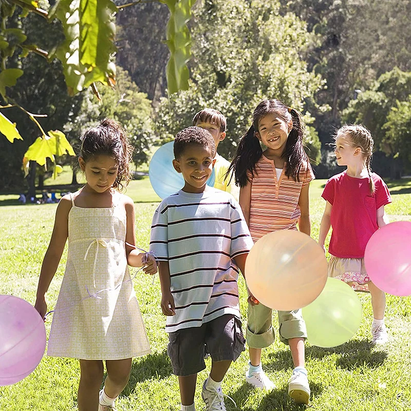 5/10pcs Large Punch Balloons Party Favors Kids Big Punching Ball Latex Bounce Balloon with Rubber Band Outdoor Toy Birthday Gift