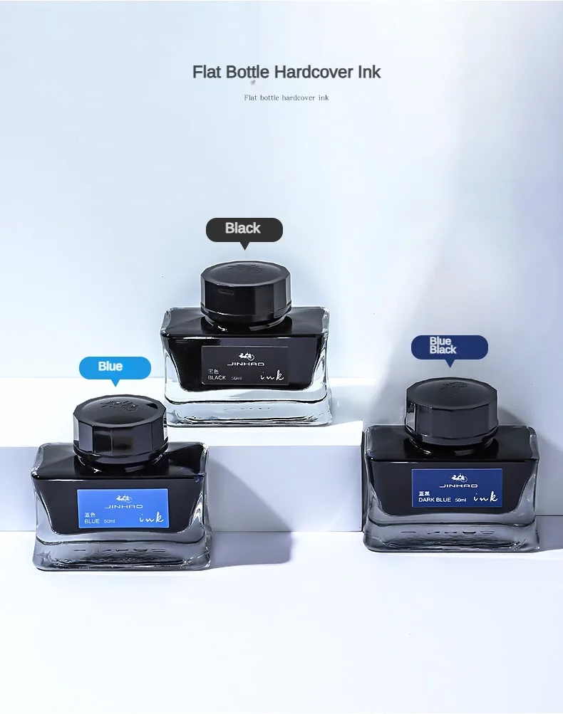 JINHAO 50ml/30ml Various Color Ink Glass Bottled Ink Fountain Pen Ink Refill Cartridge School Writing Office Supplies Stationery