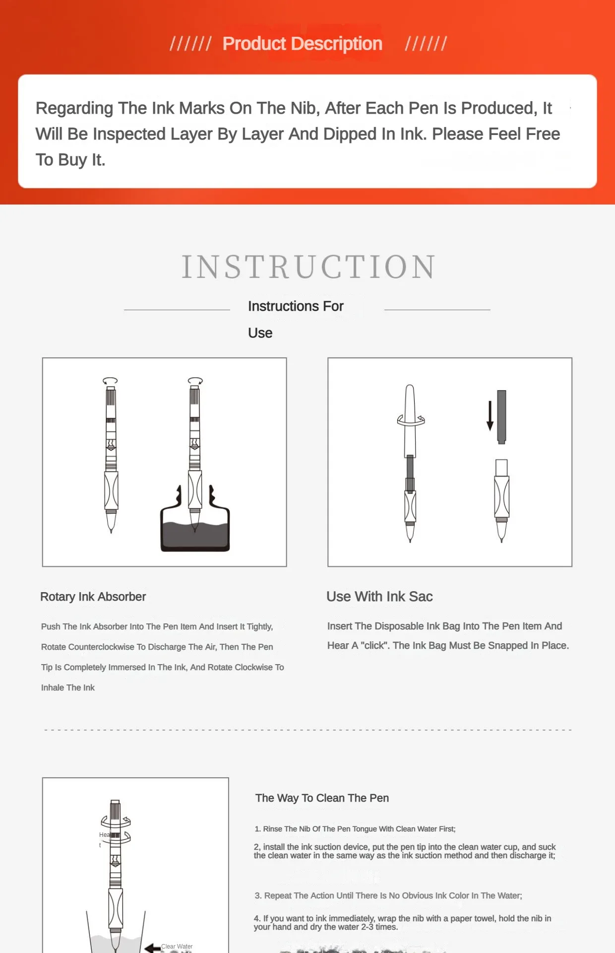 JINHAO 50ml/30ml Various Color Ink Glass Bottled Ink Fountain Pen Ink Refill Cartridge School Writing Office Supplies Stationery