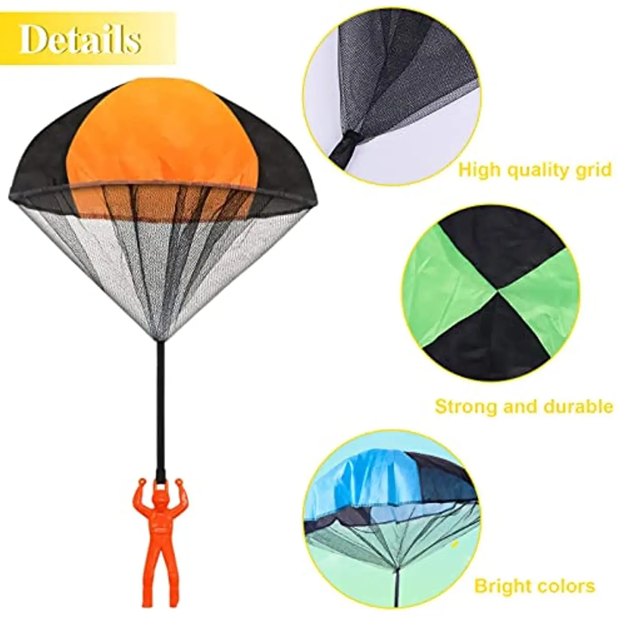 Children throwing mini soldier parachute toys indoor and outdoor toys hand throwing parachute toys parent-child interactive game