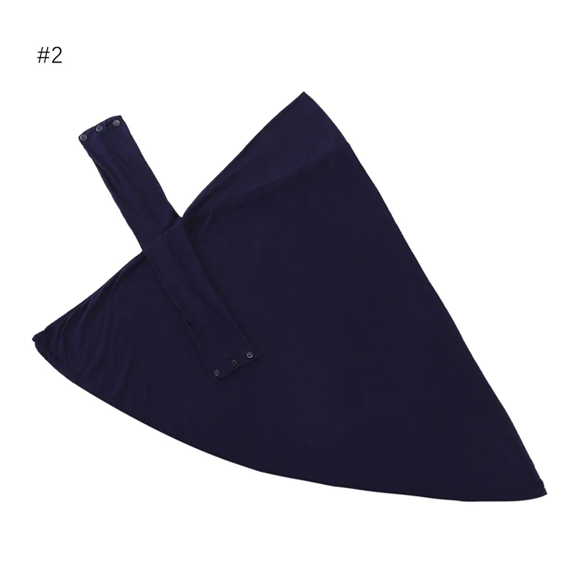 Soft Elastic Ready Jersey Cotton Hijab Undercap For Muslim Woman Bonnet Solid Color Instant Inner Caps Ladies Headband Free Size