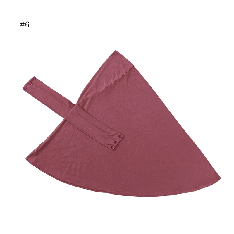 Soft Elastic Ready Jersey Cotton Hijab Undercap For Muslim Woman Bonnet Solid Color Instant Inner Caps Ladies Headband Free Size