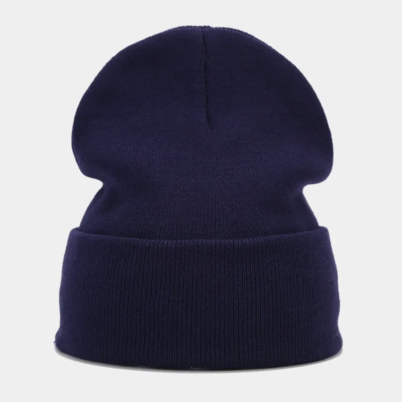 2024 Autumn/Spring Man’s Camouflage Knitting Hat Pure Colour Elastic Cap Unisex Warm Fashion Hat Female’s Leisured Beanie